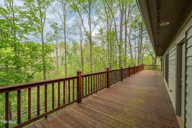 view of wooden terrace