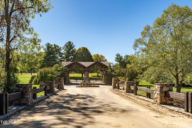 view of property's community with a gazebo
