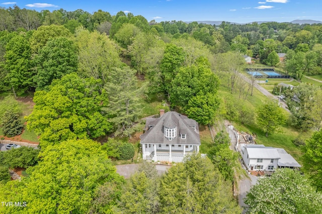 243 NW Mason Pl, Abingdon, VA 24210 - aerial view featuring a forest view