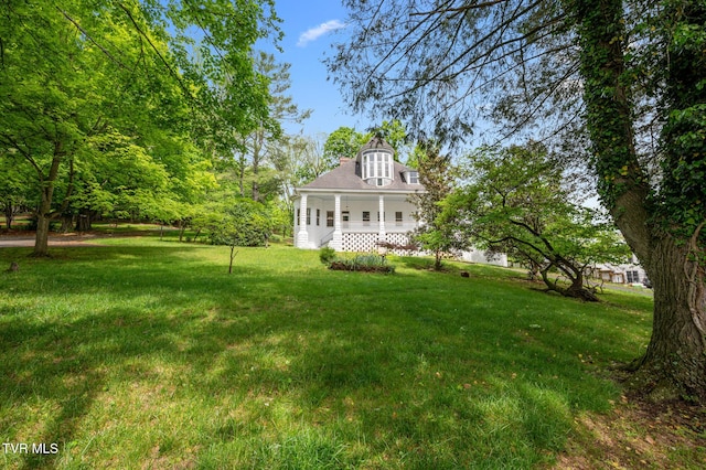 243 NW Mason Pl, Abingdon, VA 24210 - view of yard featuring covered porch