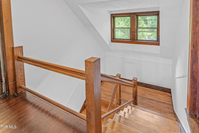 243 NW Mason Pl, Abingdon, VA 24210 - stairs featuring wood-type flooring