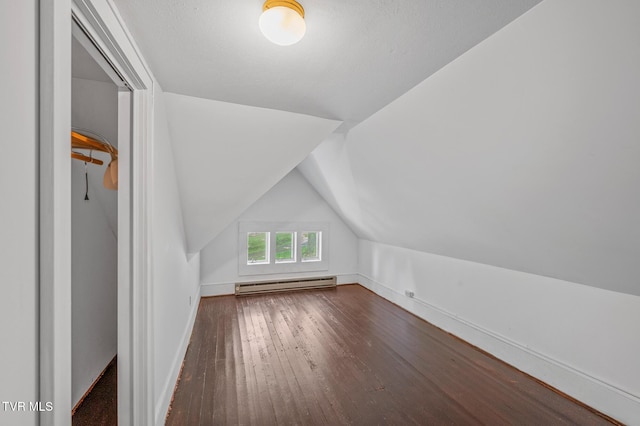243 NW Mason Pl, Abingdon, VA 24210 - bonus room with wood-type flooring, baseboards, a baseboard heating unit, and lofted ceiling