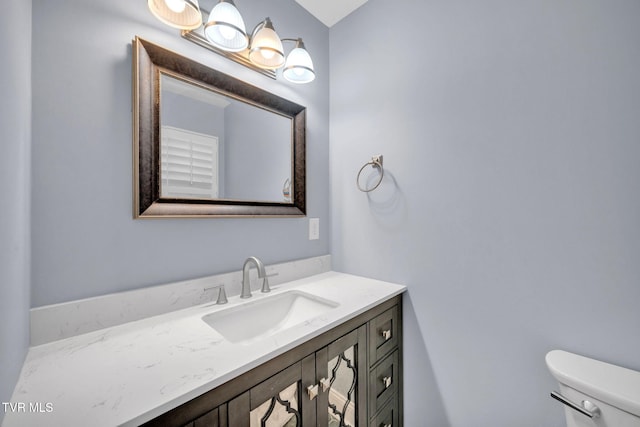 3749 Hemlock Park Cir, Kingsport, TN 37663 - half bathroom featuring vanity and toilet