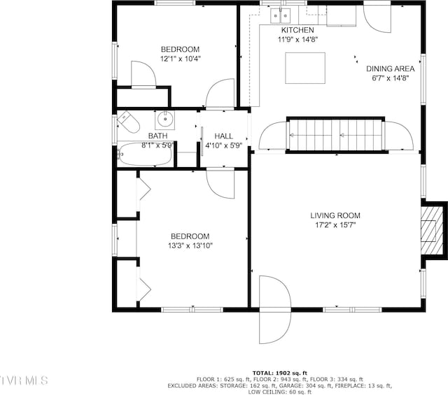 350 Texas Ave, Bristol, VA 24201 - floor plan