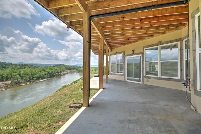 260 Dominique Ln, Greeneville, TN 37743 - view of patio / terrace with a water view
