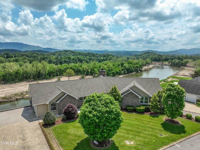 260 Dominique Ln, Greeneville, TN 37743 - aerial view with a view of trees and a water and mountain view