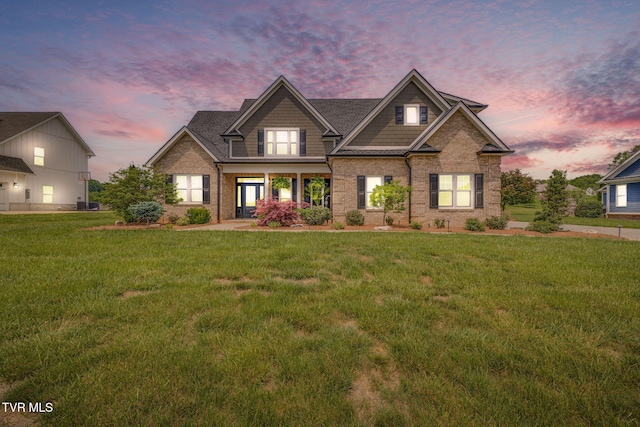145 Grande Harbor Way, Blountville, TN 37617 - craftsman inspired home with a yard and brick siding