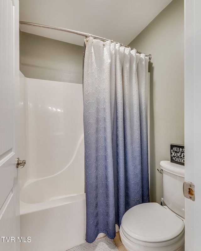 145 Grande Harbor Way, Blountville, TN 37617 - bathroom with shower / bath combo with shower curtain and toilet