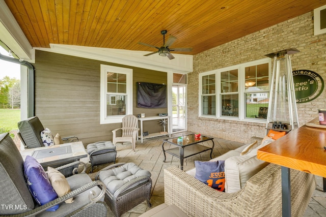 145 Grande Harbor Way, Blountville, TN 37617 - view of patio featuring an outdoor hangout area and a ceiling fan
