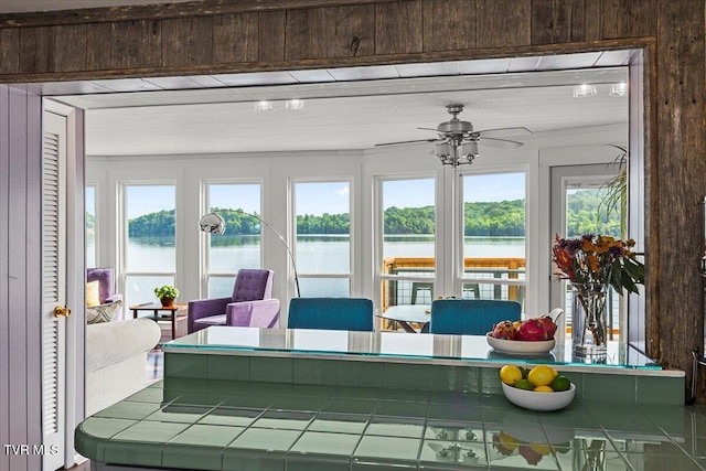 196 Furches Dr, Gray, TN 37615 - sunroom with a water view