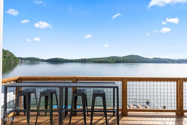 196 Furches Dr, Gray, TN 37615 - dock area featuring a water view and a balcony