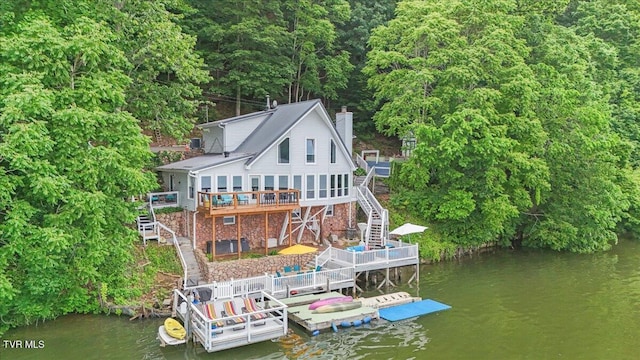196 Furches Dr, Gray, TN 37615 - view of subject property featuring a nearby body of water