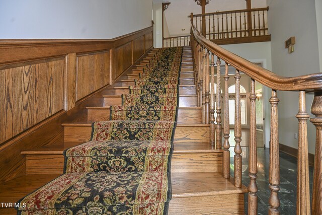view of staircase