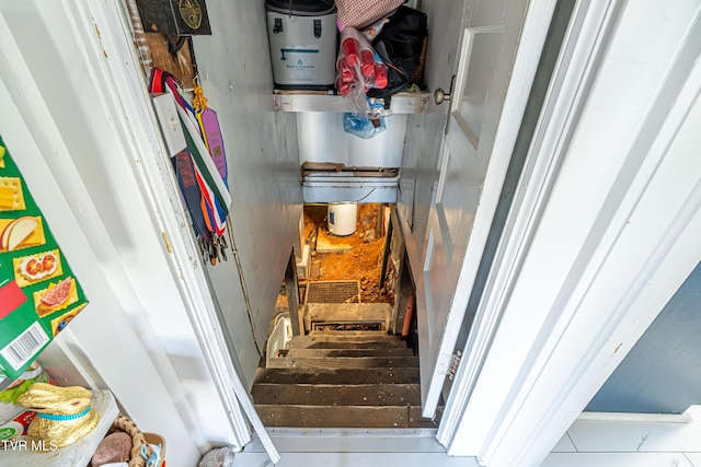 view of stairway