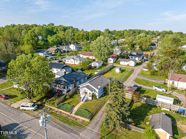 aerial view featuring a residential view