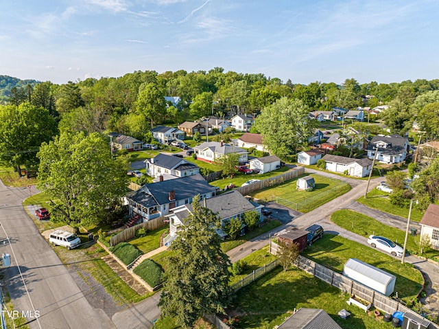 drone / aerial view featuring a residential view