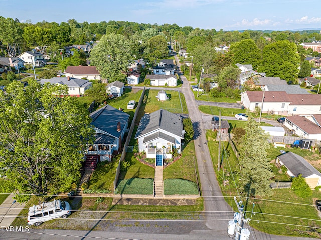 drone / aerial view with a residential view