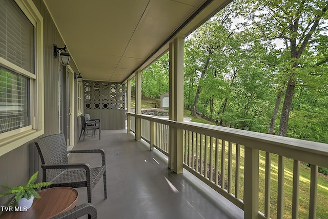 view of balcony