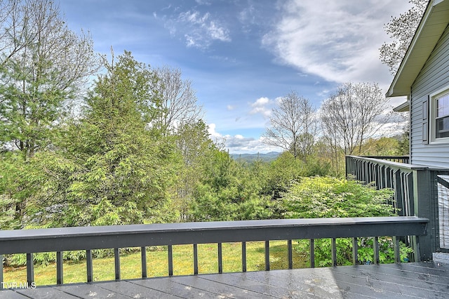 190 Roanwood Rd, Roan Mountain, TN 37687 - view of wooden deck