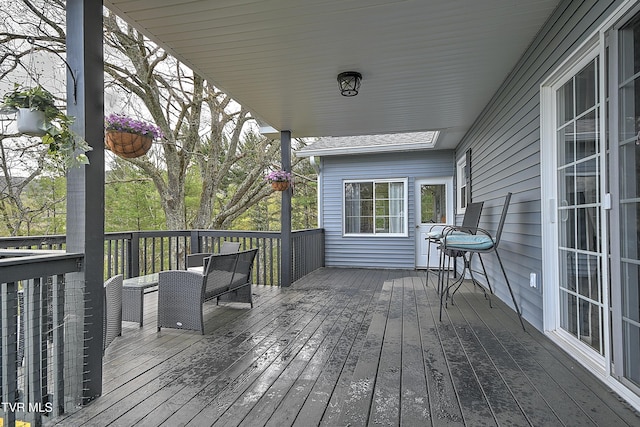 190 Roanwood Rd, Roan Mountain, TN 37687 - view of wooden terrace