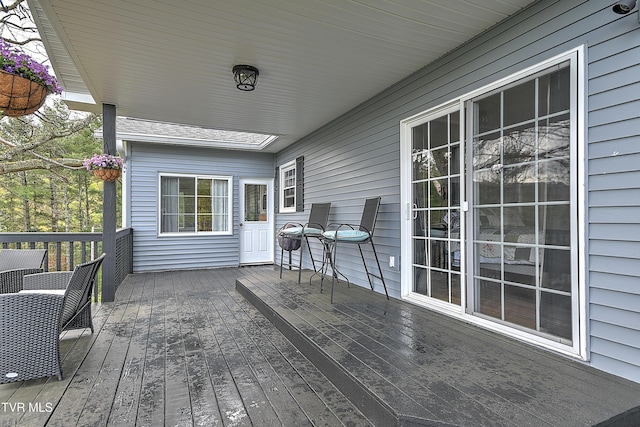 190 Roanwood Rd, Roan Mountain, TN 37687 - view of wooden terrace