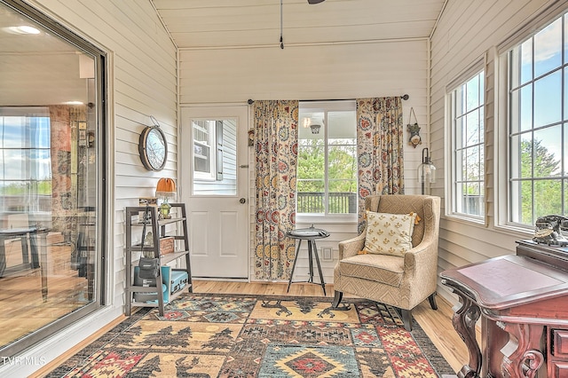 190 Roanwood Rd, Roan Mountain, TN 37687 - sunroom with plenty of natural light and wood finished floors