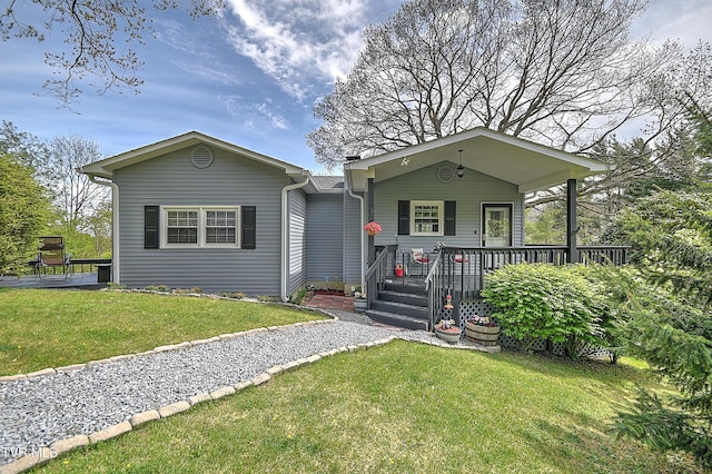 190 Roanwood Rd, Roan Mountain, TN 37687 - view of front of house featuring a front yard