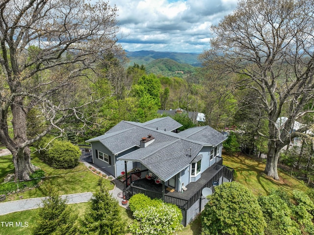 190 Roanwood Rd, Roan Mountain, TN 37687 - drone / aerial view with a view of trees