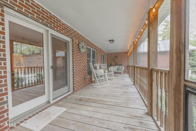 exterior space featuring a porch