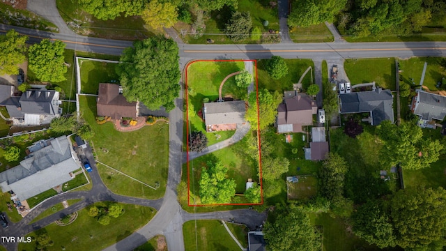 541 Vance Dr, Bristol, TN 37620 - aerial view of residential area with property boundaries highlighted
