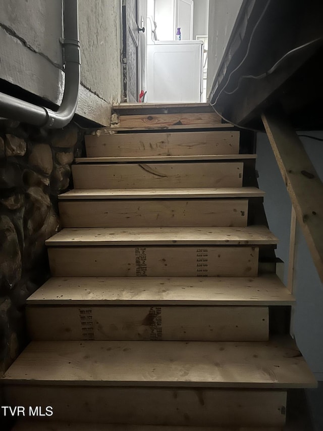 view of stairway