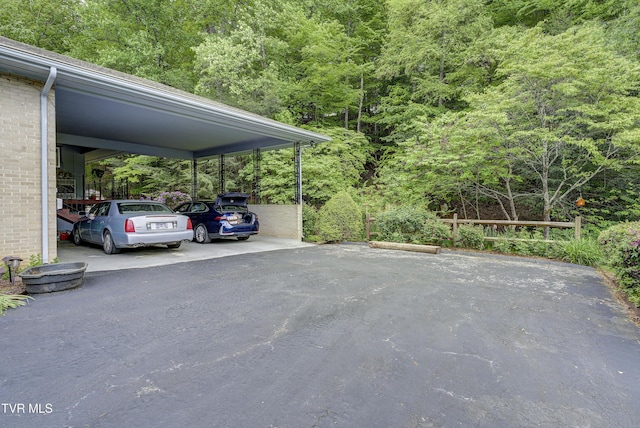 600 Valley Ave, Erwin, TN 37650 - view of car parking with a forest view