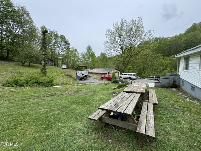 7311 Rocky Fork Rd, Wise, VA 24293 - surrounding community featuring a forest view and a lawn