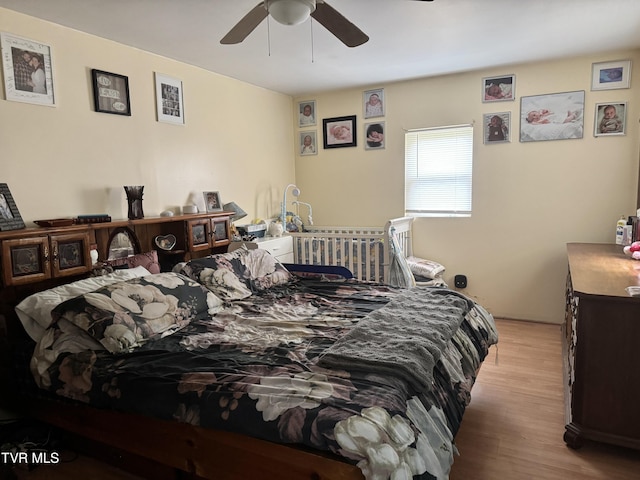 7311 Rocky Fork Rd, Wise, VA 24293 - bedroom featuring light wood-type flooring and a ceiling fan