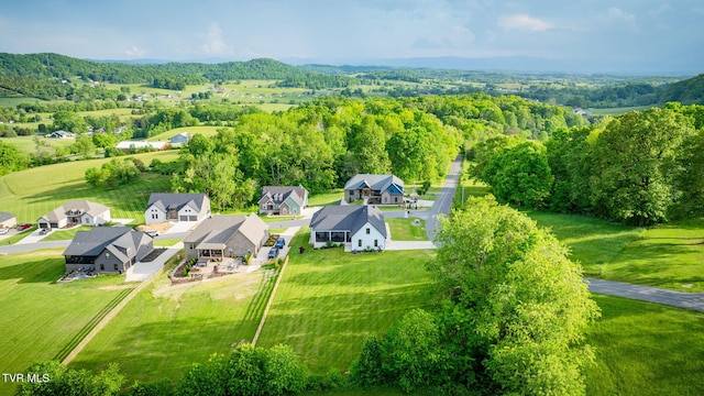 aerial view of residential area
