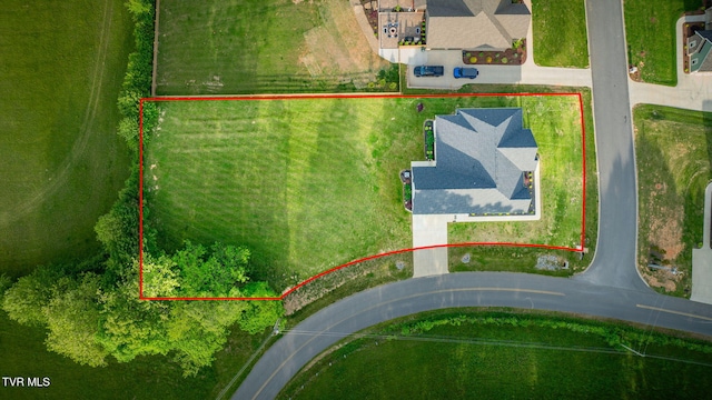 aerial overview of property's location featuring property boundaries highlighted