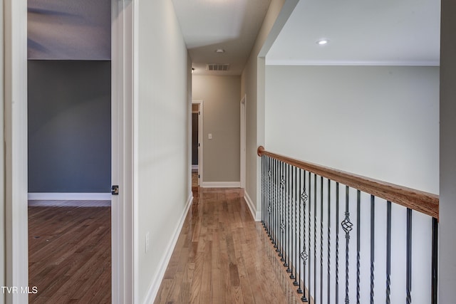 575 Boring Chapel Rd Unit 31, Johnson City, TN 37615 - hall featuring visible vents, wood finished floors, and baseboards