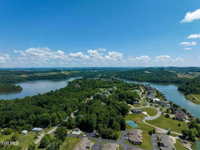 575 Boring Chapel Rd Unit 31, Johnson City, TN 37615 - aerial view featuring a wooded view and a water view