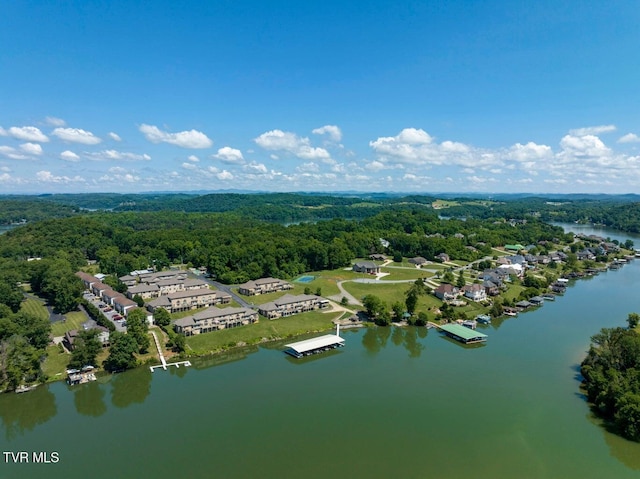 575 Boring Chapel Rd Unit 31, Johnson City, TN 37615 - aerial view featuring a wooded view, a water view, and a residential view