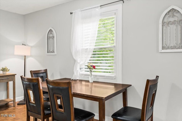 view of dining room
