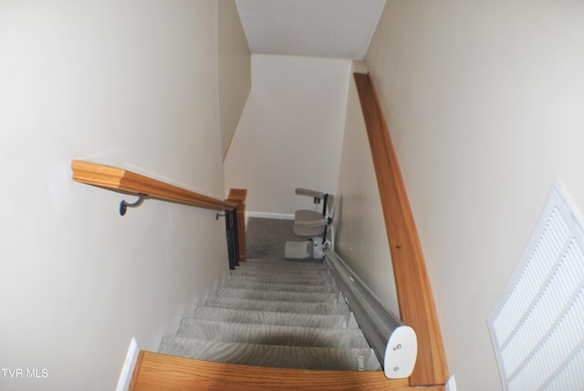2700 Indian Ridge Rd Unit 23, Johnson City, TN 37604 - stairs with carpet floors and baseboards