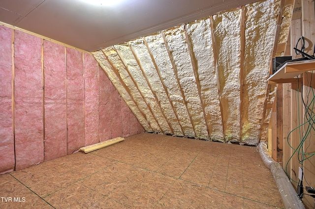 view of attic