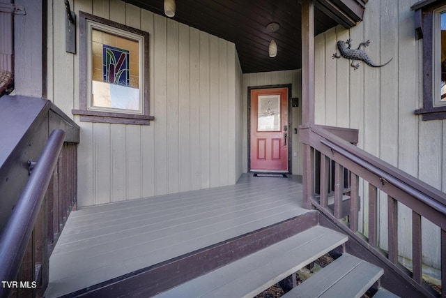 view of exterior entry
