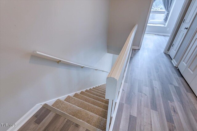 1127 Timbers E ., Unit Greeneville, TN 37745 - stairway featuring wood finished floors and baseboards