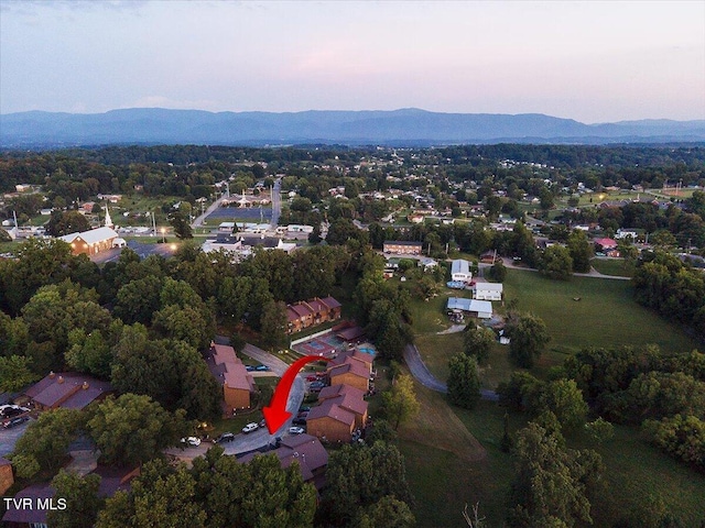 1127 Timbers E ., Unit Greeneville, TN 37745 - aerial view at dusk of a mountain view