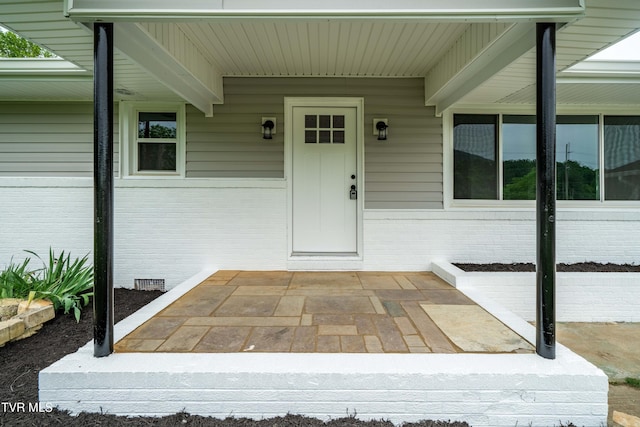2503 Buffalo Rd, Johnson City, TN 37604 - property entrance featuring brick siding and a porch