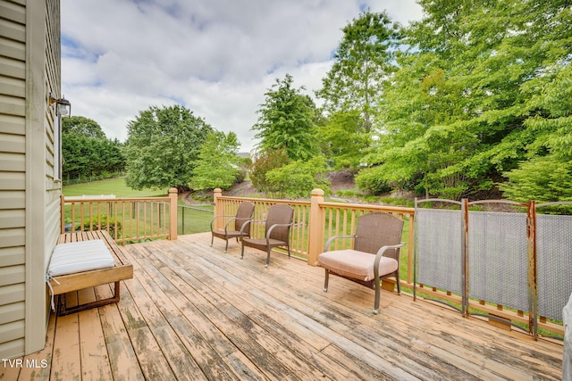 view of wooden terrace