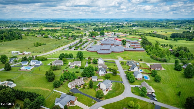 aerial perspective of suburban area