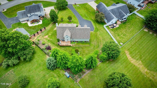view from above of property