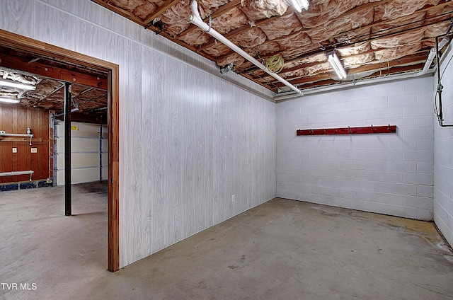 33 Oak Leaf Cir Unit 33, Johnson City, TN 37601 - unfinished below grade area with concrete block wall